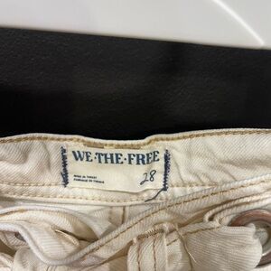 We The Free Off-White Denim Pants